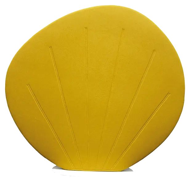 AKUSTIK DESIGN 02, designový akustický paraván, žlutý