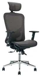 DELPHI N, židle kancelářská, šedá