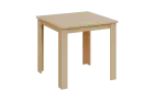 CLJS 80 jídelní stůl, dřevěná podnož, deska 18 mm, 800x800 mm, bříza světlá