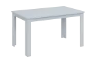 CLJS 140 jídelní stůl, dřevěná podnož, deska 18 mm, 1370x800 mm, bílá