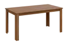 CLJS 160 jídelní stůl, dřevěná podnož, deska 18 mm, 1600x800 mm, ořech světlý