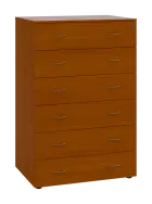 LKRP BIG - A5 dřevěná kartotéka, 6-zásuvková, centrální zámek, třešeň šumavská