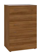 LKRP BIG - A5 dřevěná kartotéka, 6-zásuvková, centrální zámek, ořech světlý