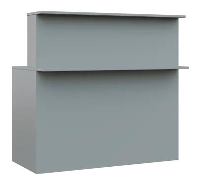 RE REC - 1200 recepce, 1150x1200x718, šedá RE REC - 1200 recepce, 1150x1200x718, šedá