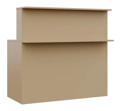 RE REC - 1200 recepce, 1150x1200x718, pískově žlutá RE REC - 1200 recepce, 1150x1200x718, pískově žlutá