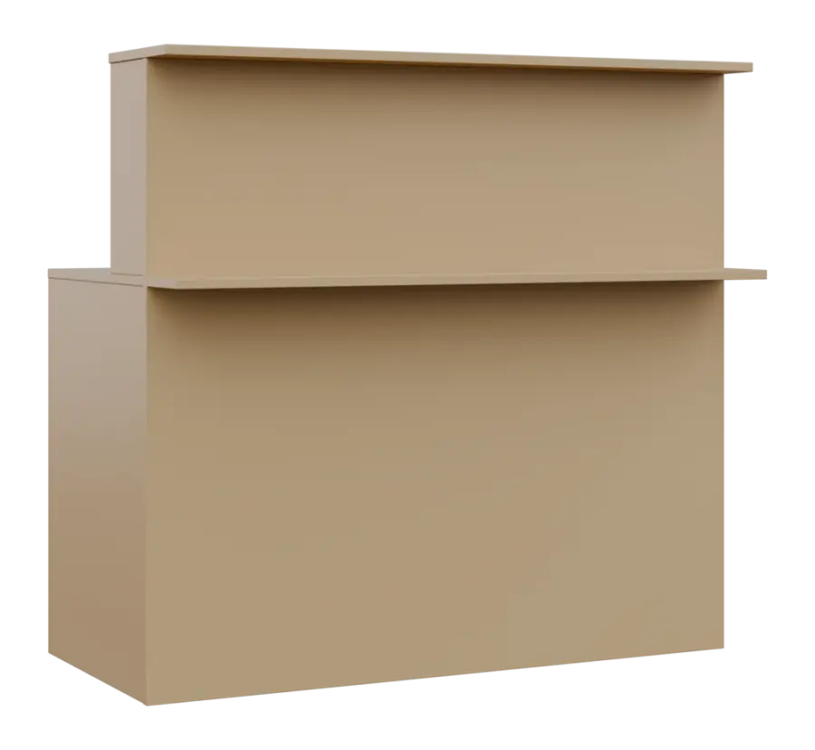 RE REC - 1200 recepce, 1150x1200x718, pískově žlutá