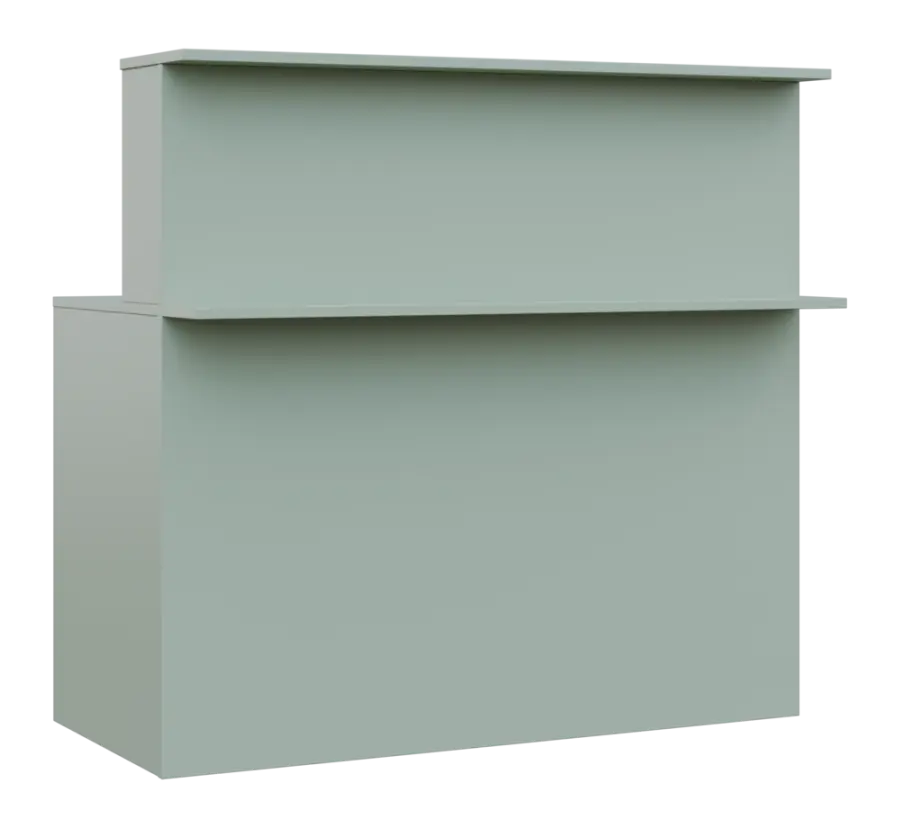 RE REC - 1200 recepce, 1150x1200x718, pastelově zelená