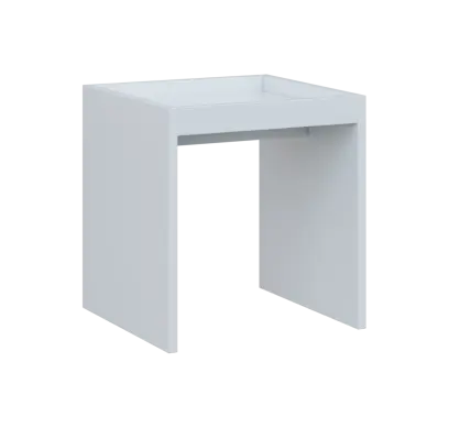 RE ST - 400 stolek odkládací malý, 430x400x400, bílá