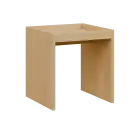 RE ST - 400 stolek odkládací malý, 430x400x400, bříza světlá