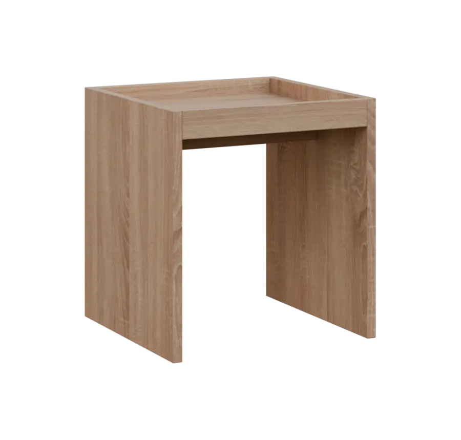 RE ST - 400 stolek odkládací malý, 430x400x400, dub bardolino