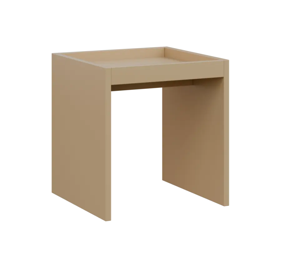 RE ST - 400 stolek odkládací malý, 430x400x400, pískově žlutá