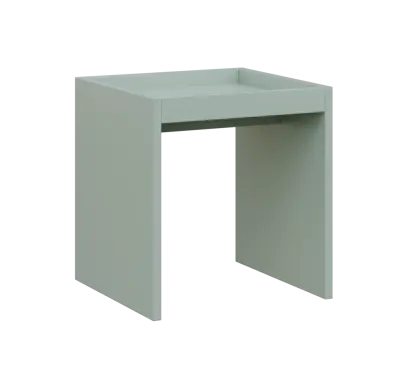 RE ST - 400 stolek odkládací malý, 430x400x400, pastelově zelená