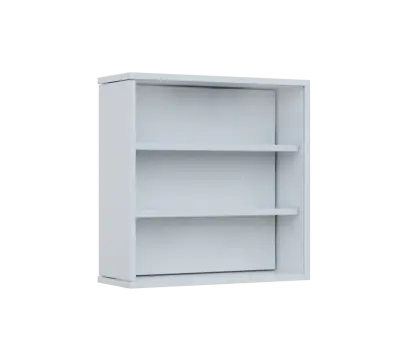 RE VTB - 200 vitrína s bočním výsuvem, 600x600x200, bílá