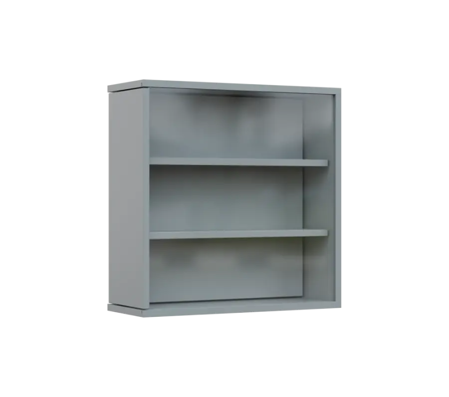 RE VTB - 200 vitrína s bočním výsuvem, 600x600x200, šedá