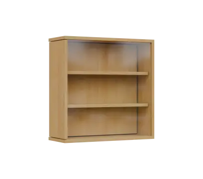 RE VTB - 200 vitrína s bočním výsuvem, 600x600x200, javor horský