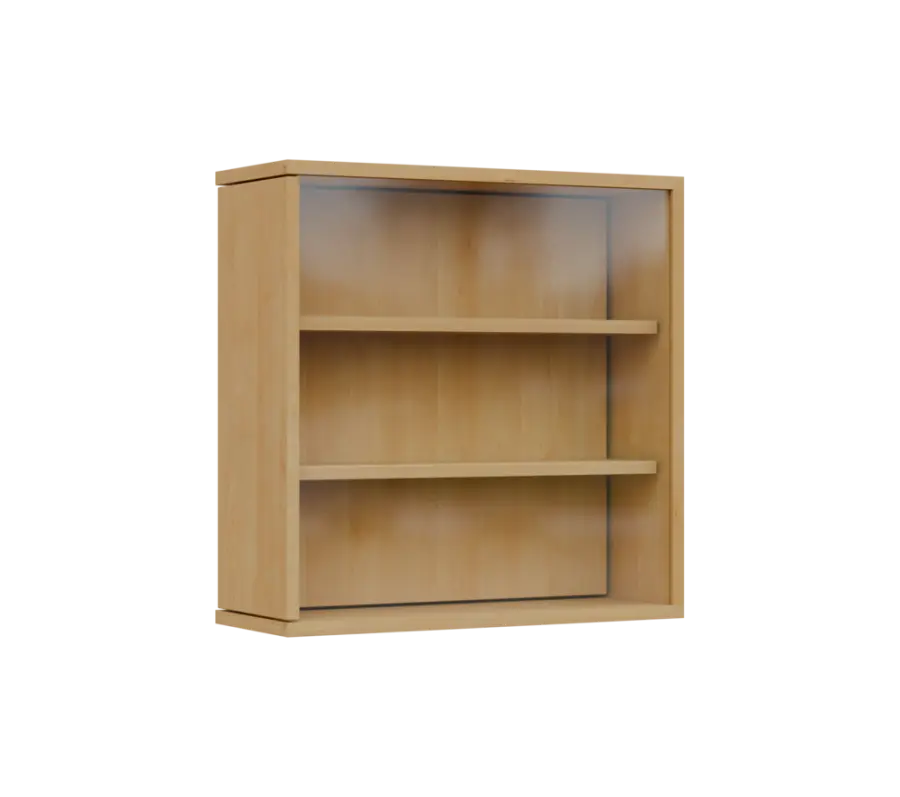 RE VTB - 200 vitrína s bočním výsuvem, 600x600x200, javor horský