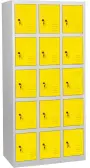JP - 615 skříň 15-boxová, 1850x900x500 mm, šedožlutá