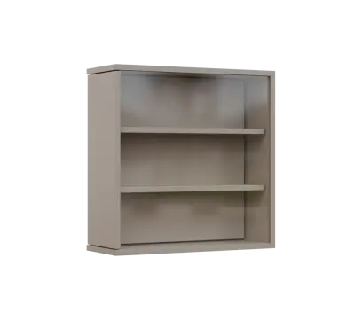 RE VTB - 200 vitrína s bočním výsuvem, 600x600x200, pískově béžová