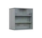 RE VTB - 350 vitrína s bočním výsuvem, 600x600x350, šedá