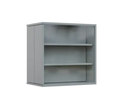 RE VTB - 350 vitrína s bočním výsuvem, 600x600x350, šedá