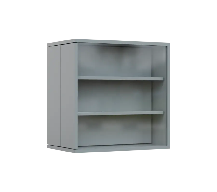 RE VTB - 350 vitrína s bočním výsuvem, 600x600x350, šedá