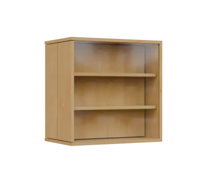 RE VTB - 350 vitrína s bočním výsuvem, 600x600x350, javor horský