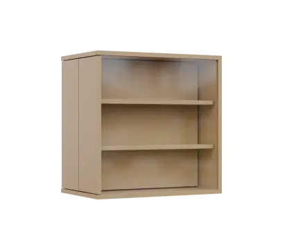 RE VTB - 350 vitrína s bočním výsuvem, 600x600x350, pískově žlutá