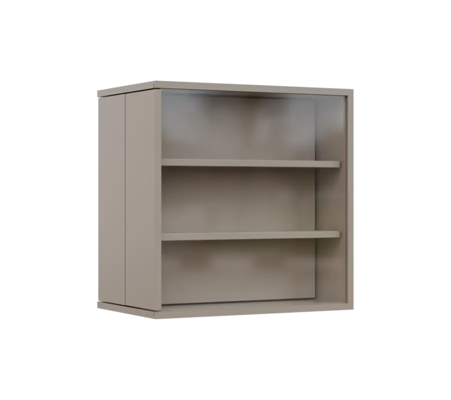 RE VTB - 350 vitrína s bočním výsuvem, 600x600x350, pískově béžová