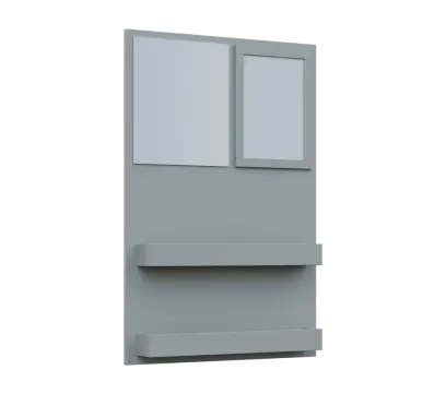 RE NÁS - 900 nástěnka, 900x600x78, šedá