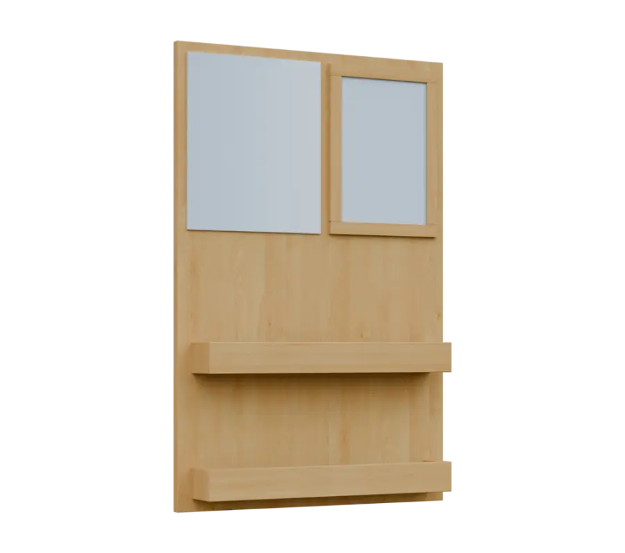 RE NÁS - 900 nástěnka, 900x600x78, javor horský