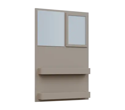 RE NÁS - 900 nástěnka, 900x600x78, pískově béžová