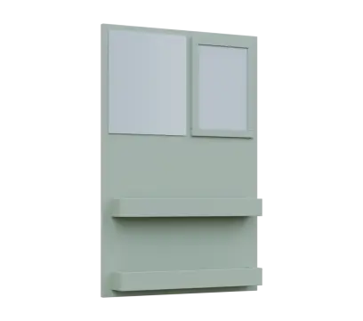 RE NÁS - 900 nástěnka, 900x600x78, pastelově zelená