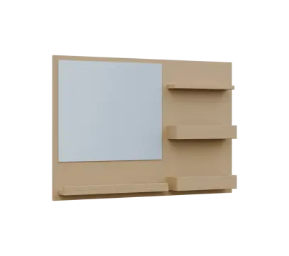 RE NÁS - 600 nástěnka, 600x600x78, pastelově žlutá