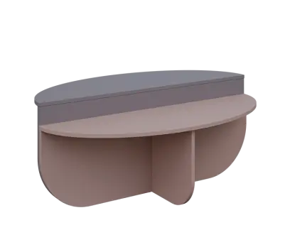 RGY 13 konferenční stolek, deska 18 mm, 500x1200x700, pudrová