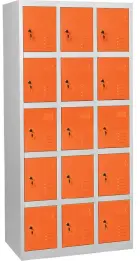JP - 615 skříň 15-boxová, 1850x900x500 mm, šedooranžová