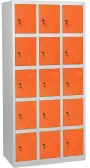 JP - 615 skříň 15-boxová, 1850x900x500 mm, šedooranžová