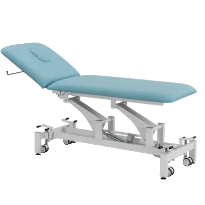MEDIPLUS 2, lehátko vyšetřovací zdravotní, elektricky stavitelné, 2- segmentové, barva Medi SK pastelově modrá