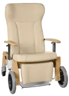 GAVOTA F2-2-V pečovatelské křeslo, mobilní, s polohováním obsluhou, opěrák comfort, výškově stavitel