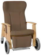GAVOTA F2-2-P pečovatelské křeslo, mobilní, s polohováním obsluhou, opěrák comfort, pevné područky,