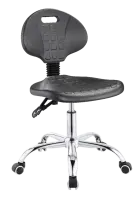 PUR 02K, židle laboratorní a dílenská, PU černá