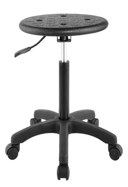 PUR 05, židle laboratorní a dílenská, PU černá