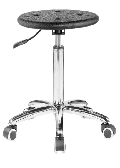 PUR 06, židle laboratorní a dílenská, PU černá