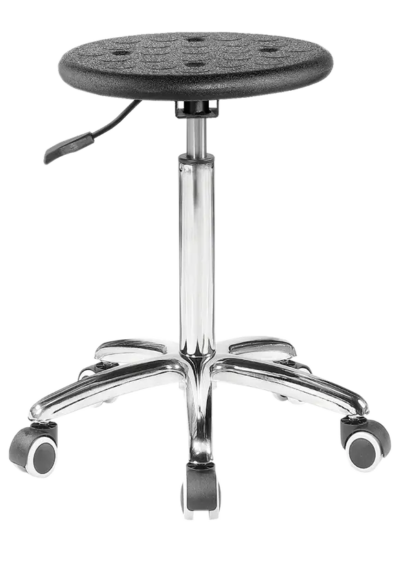 PUR 06, židle laboratorní a dílenská, PU černá