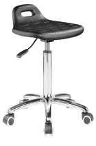 PUR 08, židle laboratorní a dílenská, PU černá