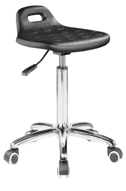 PUR 08, židle laboratorní a dílenská, PU černá