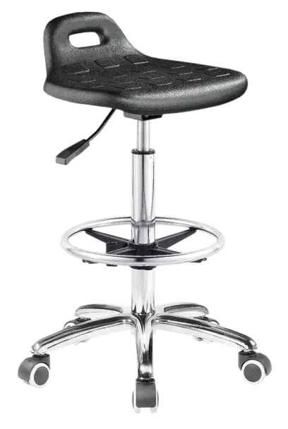 PUR 10, židle laboratorní a dílenská, PU černá