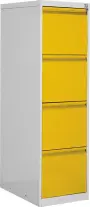 JP - 400 NEW kartotéka 4-zásuvková, 1330x620x390 mm, šedo/žlutá
