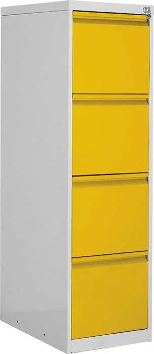 JP - 400 NEW kartotéka 4-zásuvková, 1330x620x390 mm, šedo/žlutá