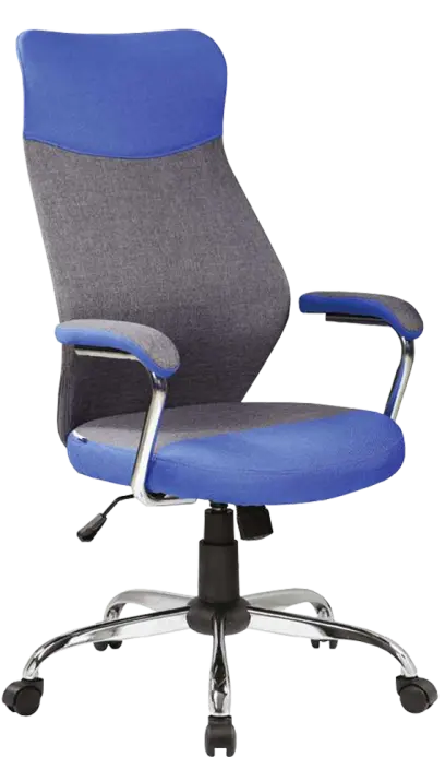 MATEO židle kancelářská, modrá/antracit