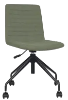 ARCA MOVE BLACK, židle kancelářská, látka zelená